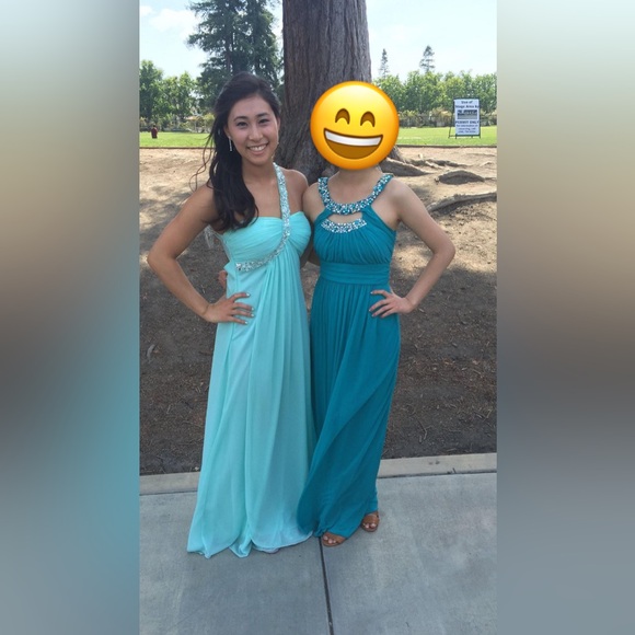 Mint Jeweled Prom Dress - Picture 8 of 8